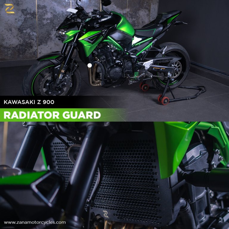 Raditor Guard Honeycomb Black Texture For Kawasaki Z-900 - ZP-019 - Riders Junction