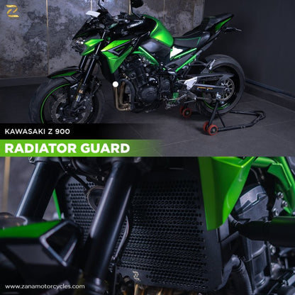 Raditor Guard Honeycomb Black Texture For Kawasaki Z-900 - ZP-019 - Riders Junction