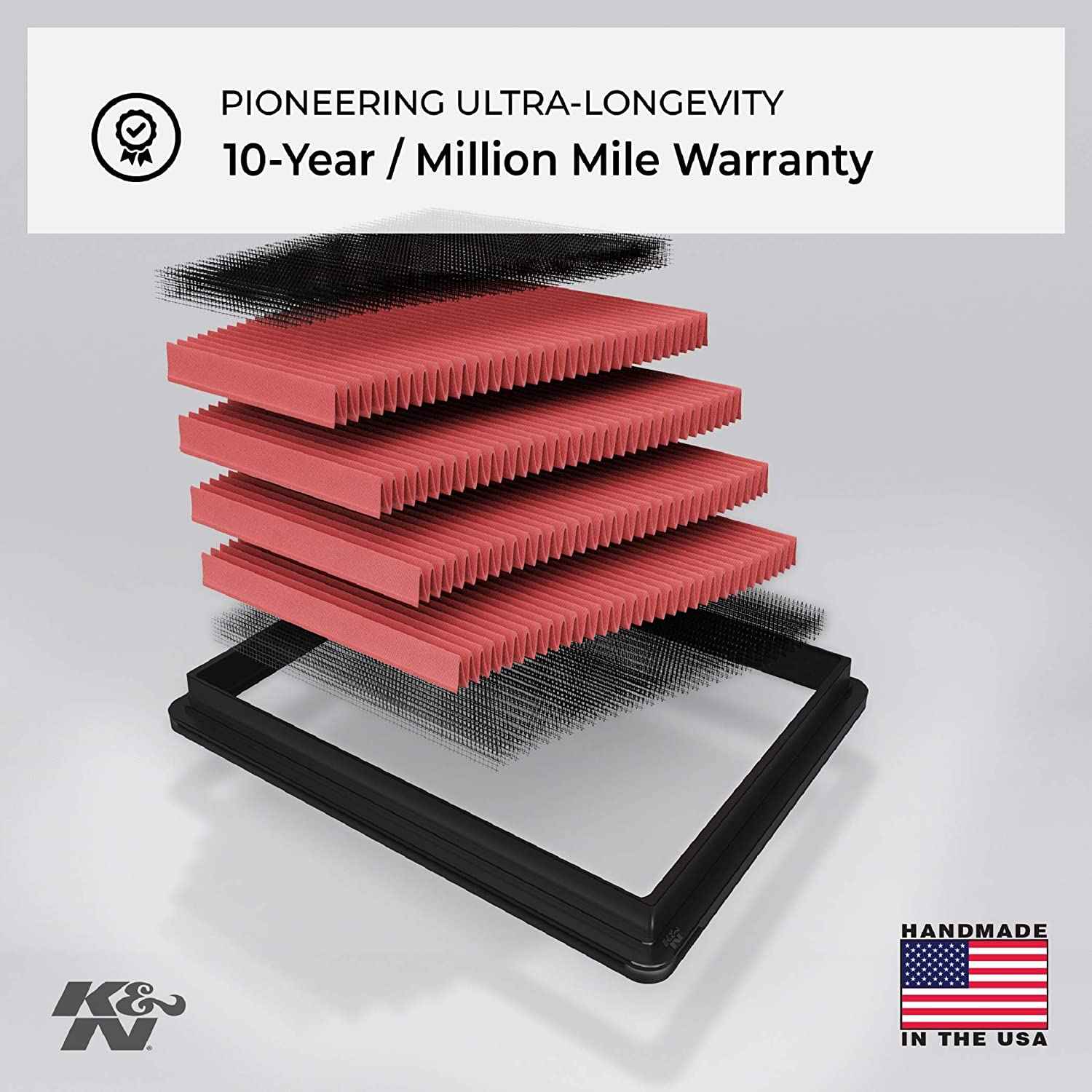 K&N High-flow Original Lifetime Engine Air Filter For BMW GS310/GS310R/310RR - BM-3117