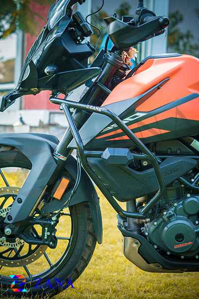 KTM 390/250 Adventure - Crash Guard With Slider Texture Matt Black - ZANA - ZI-7013