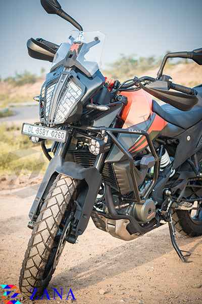 KTM 390/250 Adventure - Crash Guard With Slider Texture Matt Black - ZANA - ZI-7013