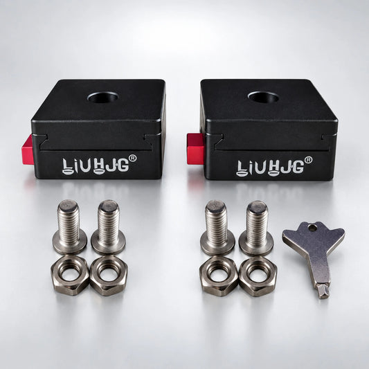 LIU HJG CNC Aluminum Quick-Release Detachable Fog Light Clamp Set (Pack of 2) - Big