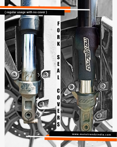 Mototrendz Fork Seal Cover - Front (Universal Fit) - Riders Junction