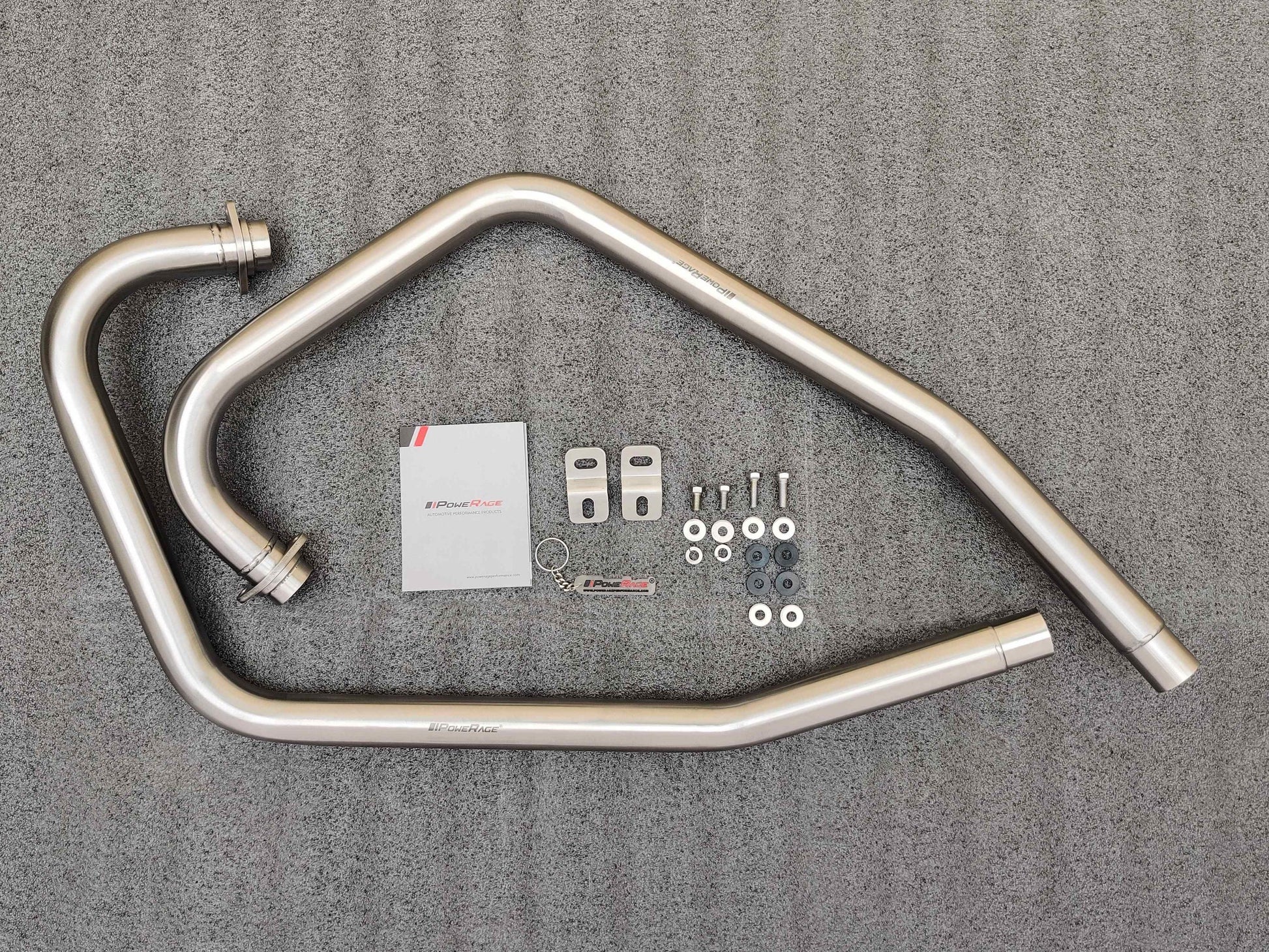 Powerage Performance headers for Interceptor 650 - Brushed Steel Finish - Riders Junction