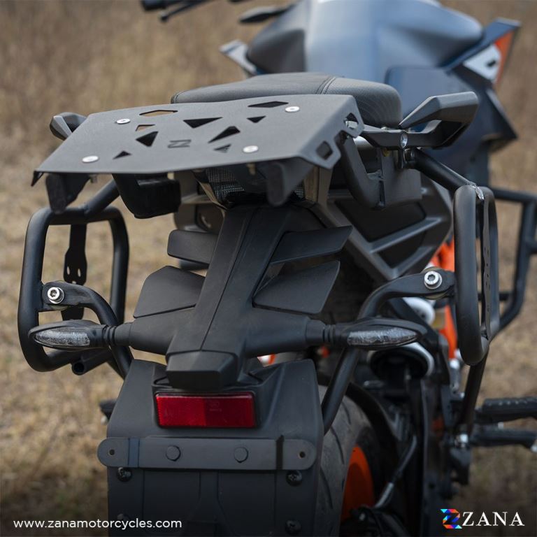 ZANA Saddle Stay for KTM Duke 390/250/200/390 Gen 3 - MS Black with Jerry Can Mount - ZI-8412 - Riders Junction