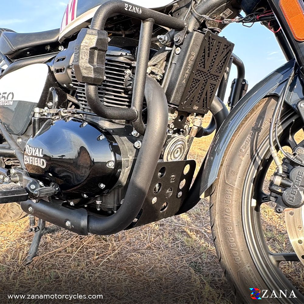 Bash Plate for Shotgun 650 (Black, Aluminum) - ZI-8466 - Riders Junction