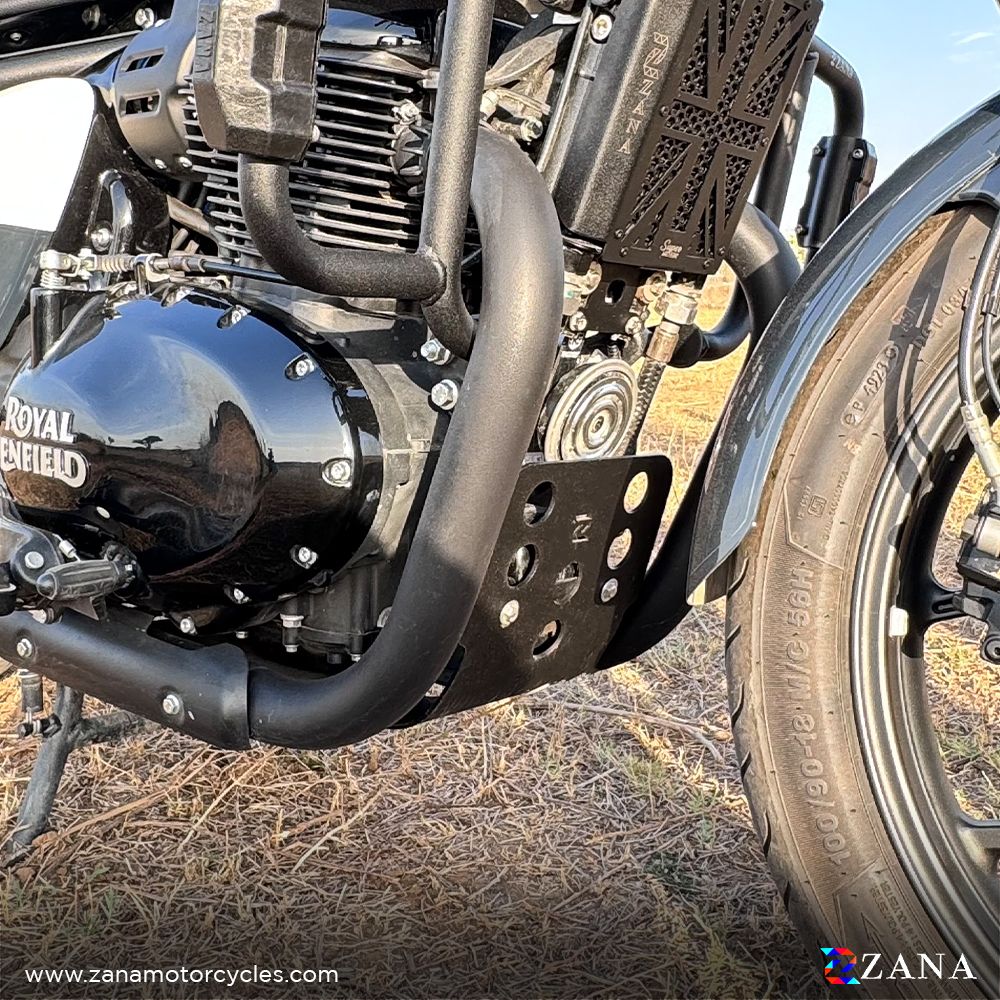 Bash Plate for Shotgun 650 (Black, Aluminum) - ZI-8466 - Riders Junction