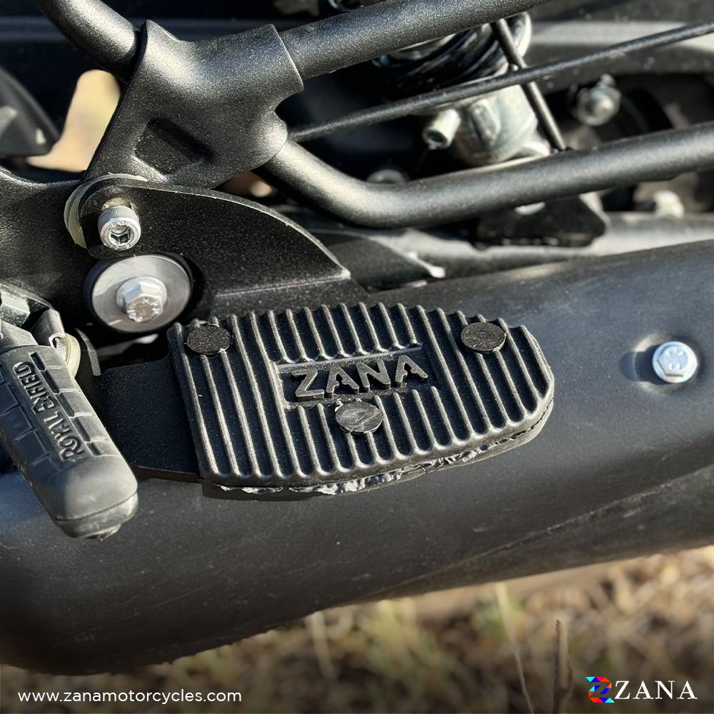 Rear Footrest for Shotgun 650 (Black, Mild Steel) - ZI-8462 - Riders Junction