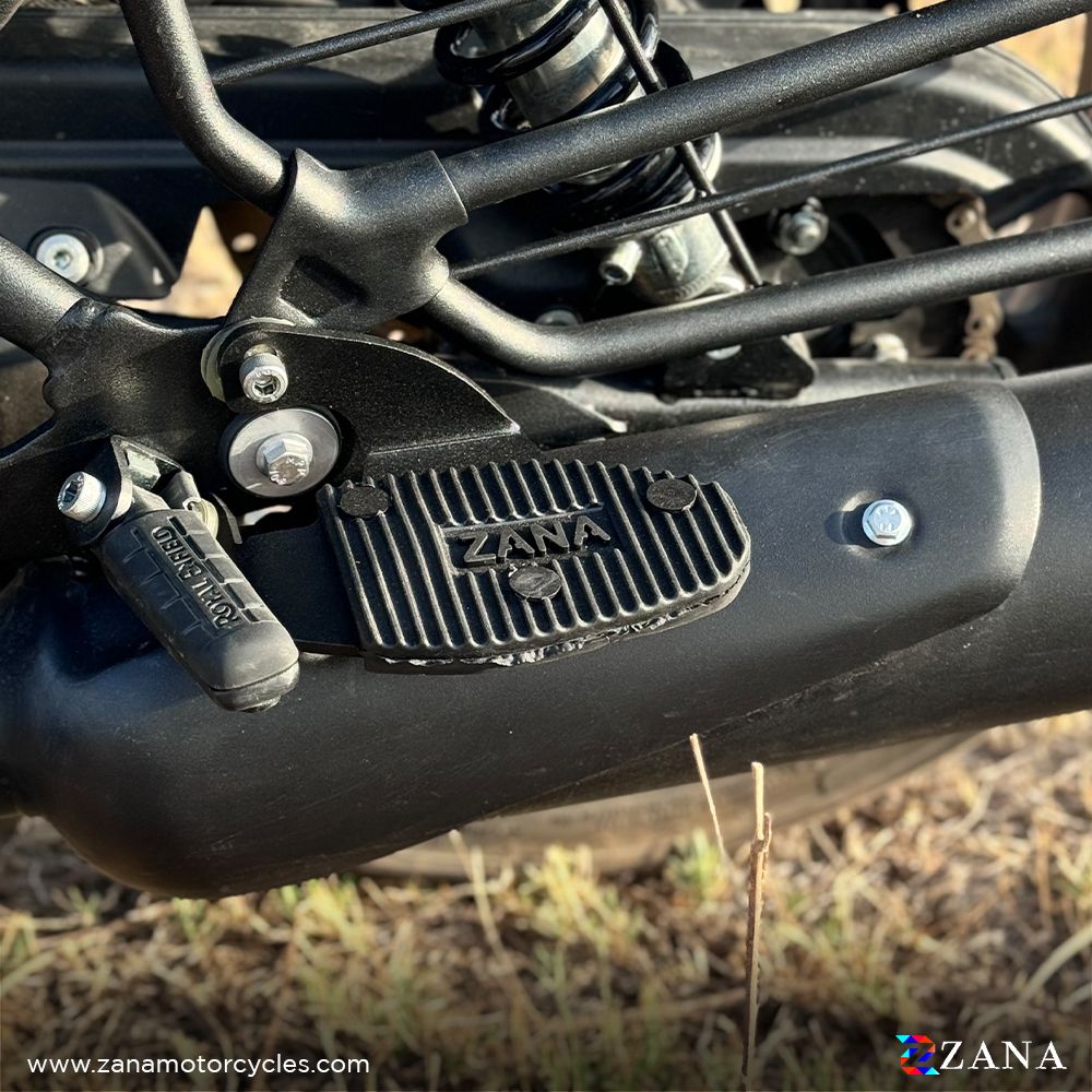 Rear Footrest for Shotgun 650 (Black, Mild Steel) - ZI-8462 - Riders Junction