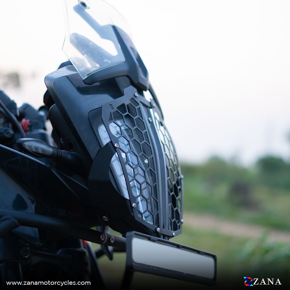 Head Light Grill Hexagonal Black Stainless Steel for KTM Adventure 390-ZANA-ZI-8033