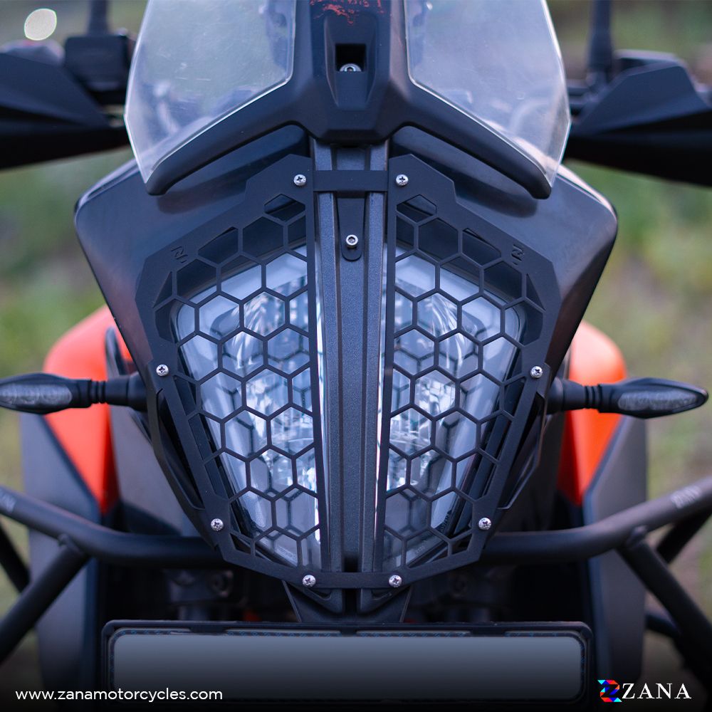 Head Light Grill Hexagonal Black Stainless Steel for KTM Adventure 390-ZANA-ZI-8033