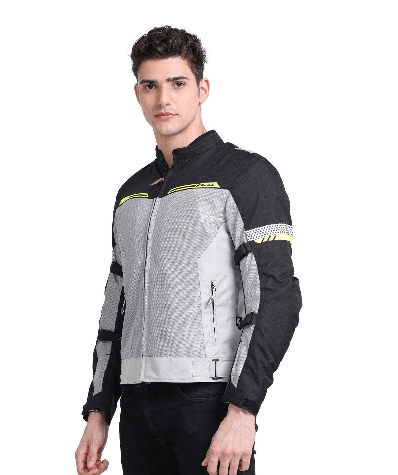 Solace Rival Urban Riding Jacket V3.0 - Silver-Neon