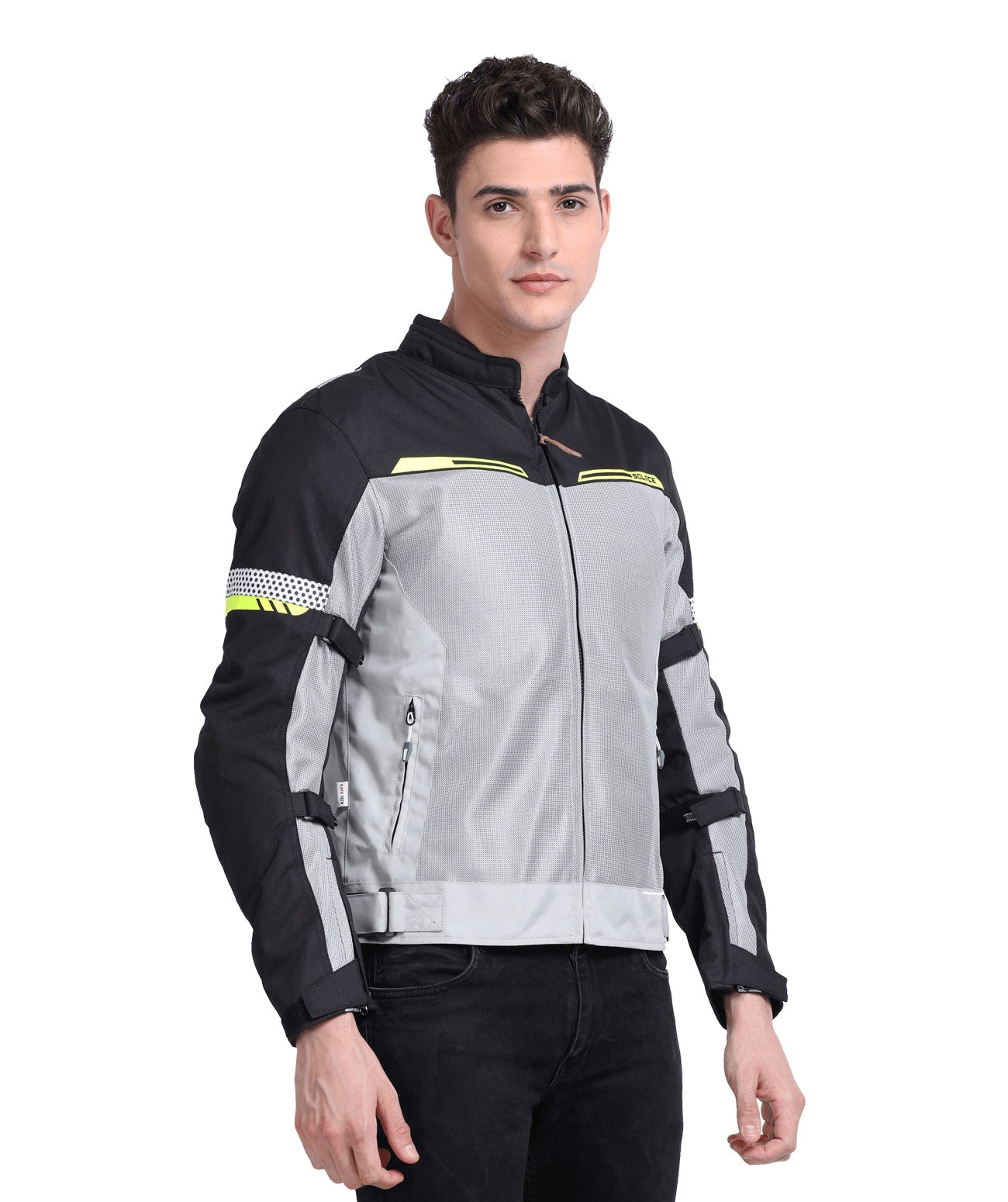 Solace Rival Urban Riding Jacket V3.0 - Silver-Neon