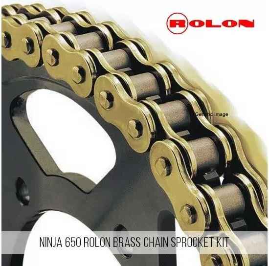 Kawasaki Ninja 650R Rolon Brass Chain Sprocket Kit