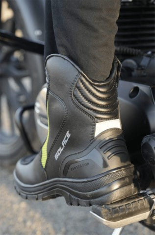 Solace Scout Motorcycle Boots (B.Neon) - Riders Junction