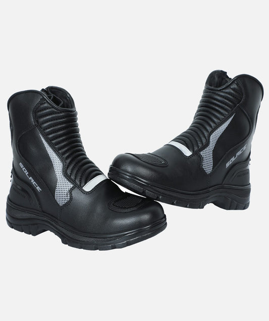 Solace Scout Motorcycle Boots (B.Grey) - Riders Junction
