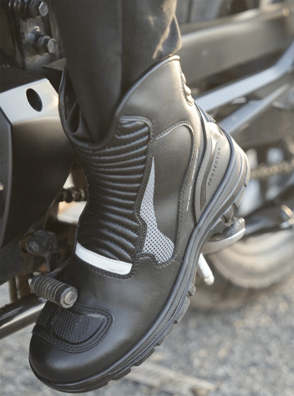 Solace Scout Motorcycle Boots (B.Grey) - Riders Junction