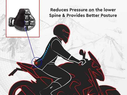 Air Cushion seat for pillion with in Built Air Pump for Motorcycles (Sports)