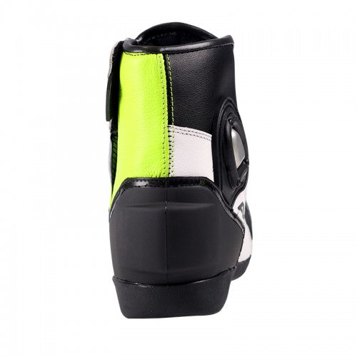 AXOR SLICKS Black Neon Green Riding Boots