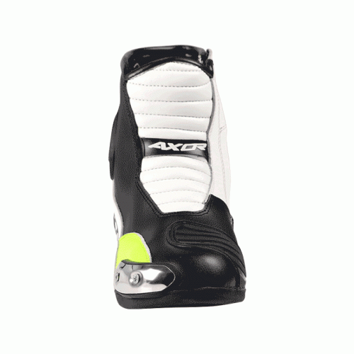 AXOR SLICKS Black Neon Green Riding Boots