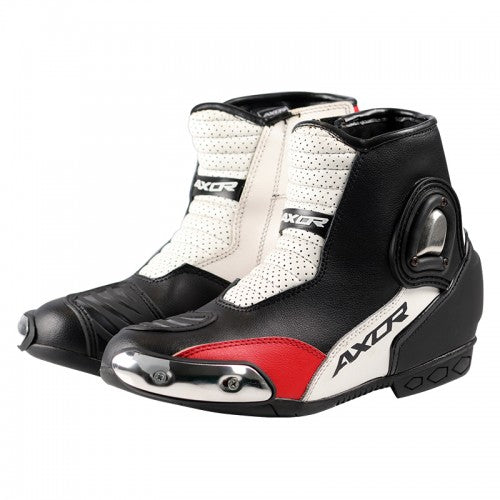 AXOR SLICKS Black Red Riding Boots