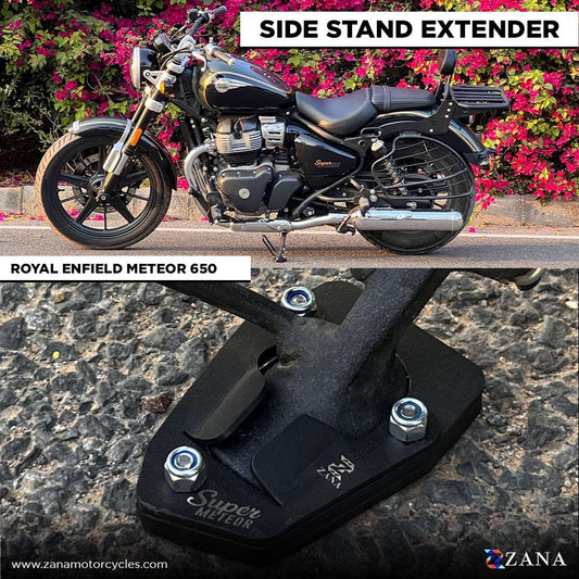 Zana Side stand Extender For Royal Enfield super Meteor 650 ZI-8304 - Riders Junction