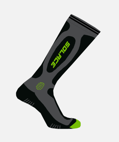 Solace Suska Core WP Socks Black & Neon - Riders Junction