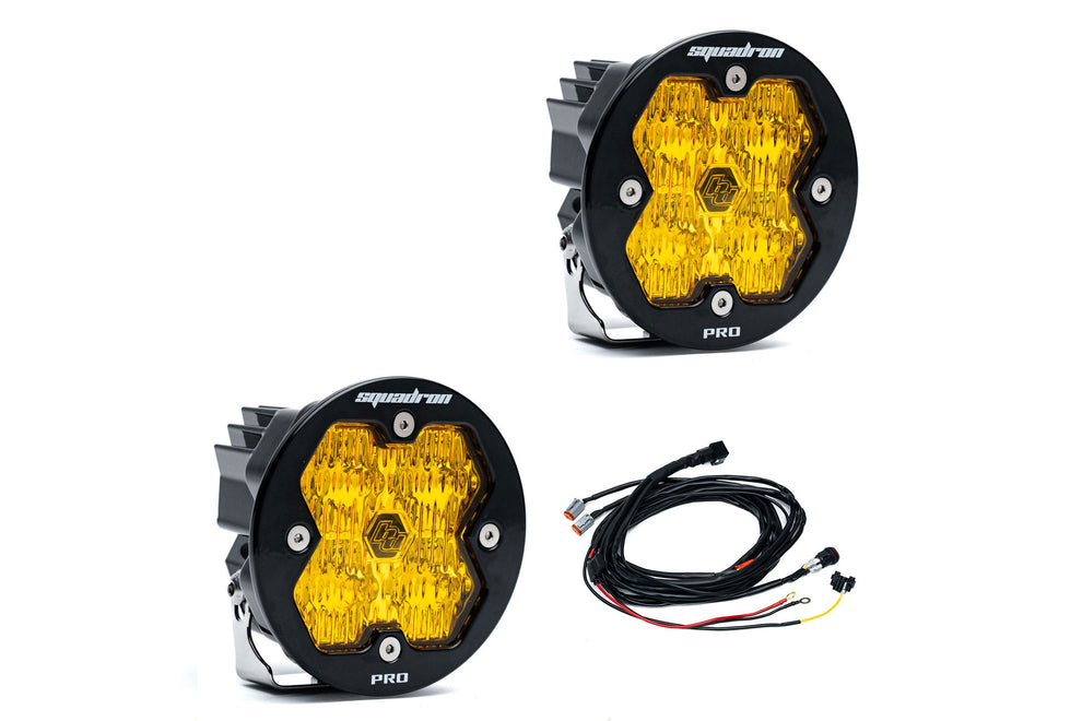 Baja Designs Aux LED - SQUADRONS 2.0 PRO ROUND - Baja Amber (59-7813-2)