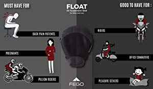 FEGO Float - Air Suspension Seat Black Leather Cushion Seat With Air Suspension Technology