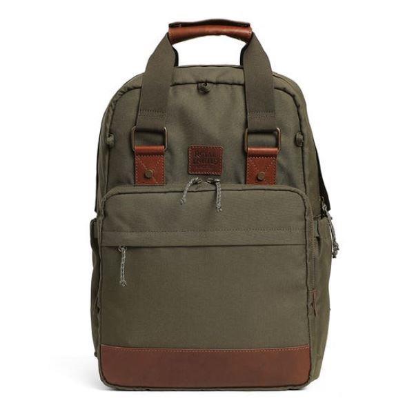 Royal Enfield Raveller Backpack Dark Olive & Brown