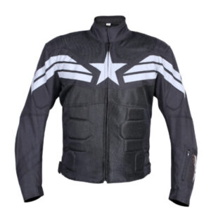 Captain America Riding Jacket - Biking Brotherhood - Riders Junction