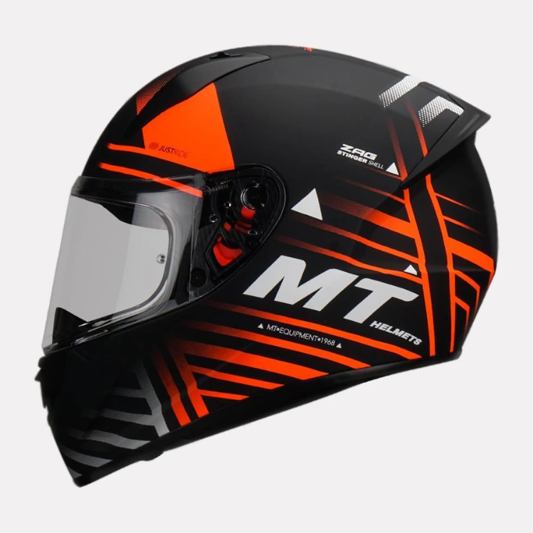 MT Helmet Stinger B Powered Gloss - Fluorescent Yellow | Buy MT Helmet ...