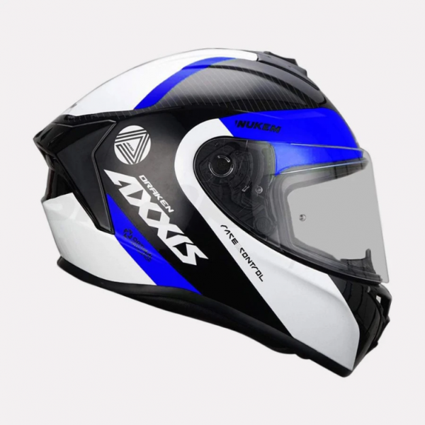 AXXIS Draken Nukem Gloss Helmet Pearl Blue