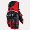 ASPIDA Phaeton Short Cuff Mesh Leather Gloves Red
