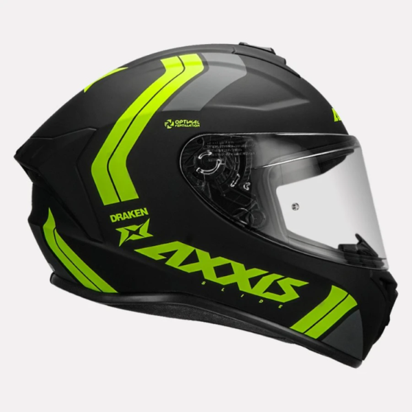 AXXIS Draken B Slide Helmet Fluorescent Yellow