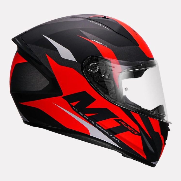 MT Helmet Stinger B Powered Gloss - Fluorescent Yellow | Buy MT Helmet ...