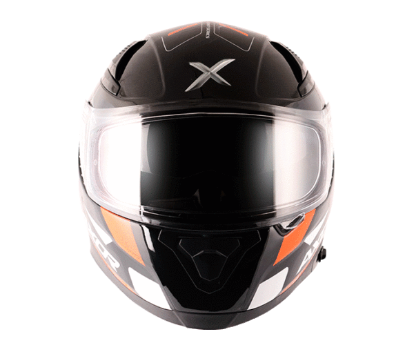 Axor Apex Turbine Orange Grey Helmet