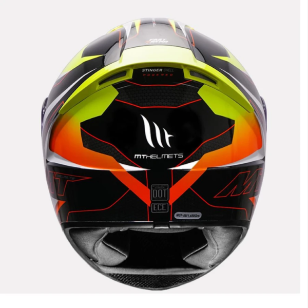 MT Helmet Stinger B Powered Gloss - Fluorescent Yellow | Buy MT Helmet ...