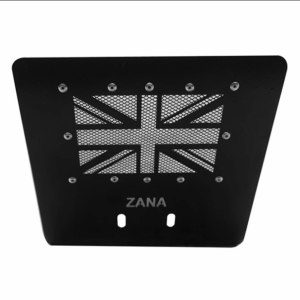 ZANA - UK FLAG BLACK BASH PLATE FOR GT INTERCEPTOR 650 BLACK