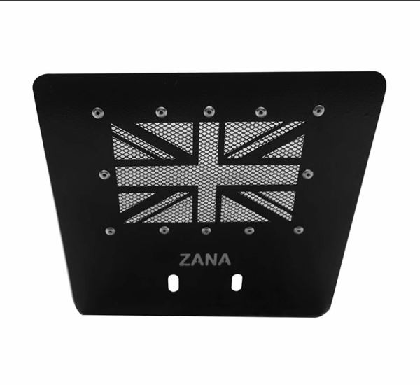 ZANA - UK FLAG BLACK BASH PLATE FOR GT INTERCEPTOR 650 BLACK