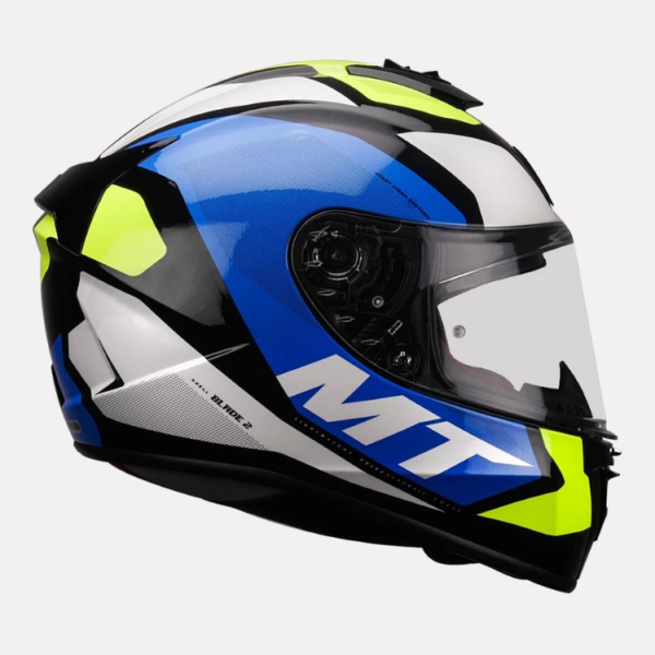 MT Helmet Blade 2SV Trick Pearl Fluorescent Yellow