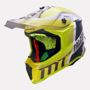 MT Helmet Falcon Warrior Off Road Motorcycle - Pearl Yellow