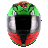 Axor Street Racing Duck Green Red Helmet