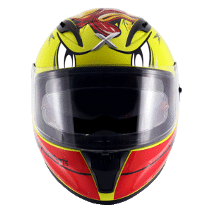 Axor Street Racing Duck Yellow Red Helmet