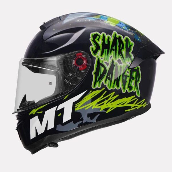 MT Helmet Hummer Shark Gloss Fluorescent Yellow