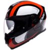 SMK Twister Twilight GL241 Gloss Black Red Helmet