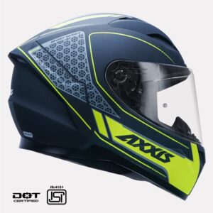 Axxis Segment Raceline Matt Flow Yellow Helmet