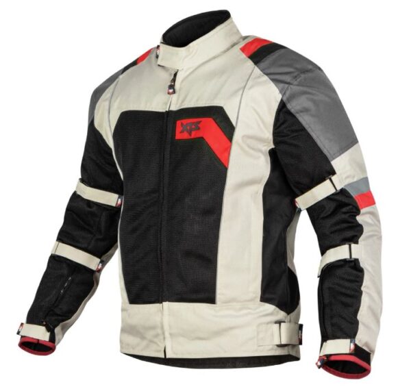 XTS Speedway Riding Jacket White Grey Red