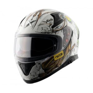 APEX SEADEVIL DV- Glossy White Gold Helmet- Riders Junction