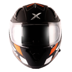 AXOR Apex Turbine Matt Black Orange Grey Helmet- Riders Junction